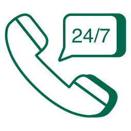 24/7 patient support line
